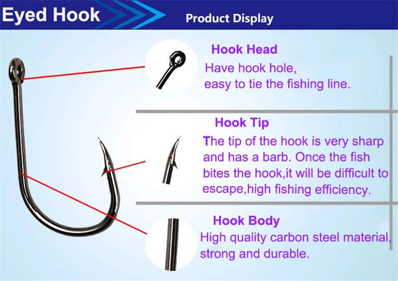 Iseama with Ring Black Nickle Carbon Steel Freshwater Fishhook Carp Fishing Hooks Tackle Accessories