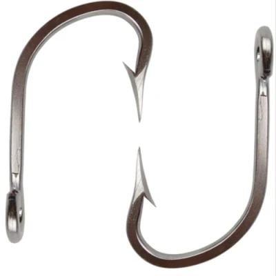 Stainless Steel Saltwater Fishing Hooks O′shaughnessy Hooks Forged Long Shank J Fishing Hooks Extra Strong Metal Fish Hooks Size 6/0