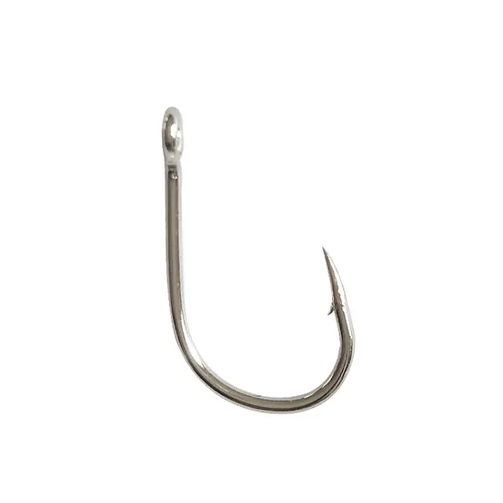 Fishing Hooks Iseama with Ring Eyed White Nickle Carbon Steel Freshwater Fishhook Carp Fishing Tackle Accessories 