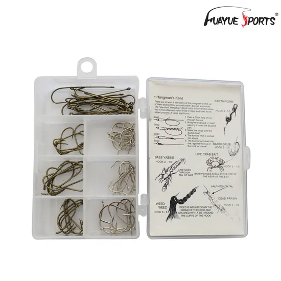Fishing Hooks Set Freshwater Saltwater Fishing Claw Suicide/Long Shank/Bait Holders Multi
