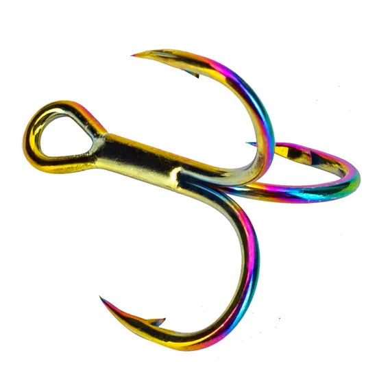 High Carbon Steel Colorful Tackle Super Sharp Solid Lures Baits Fishing Hook 