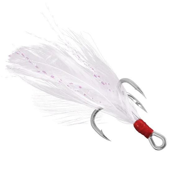 Fishing Jigs Saltwater Soft Bait Feather Toona Hooks Feather Treble Hook 