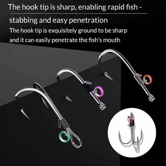 7cm Laser Round Belly Shrimp Bait Fishing Hook
