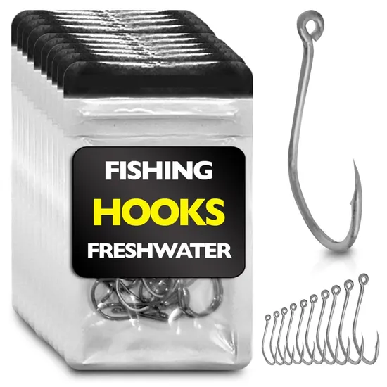 2X Strong Circle Hooks Box 220 Freshwater Saltwater Catfish Offset Bulk Fishing Hook 